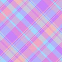 Pasteltoned plaid pattern in soft pinks, purples, and blues. A cheerful, modern design ideal for backgrounds, textiles, and branding projects. vector