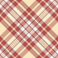 Elegant red and beige plaid pattern. Perfect for textile design, autumnal themes, or adding a touch of classic style to any project. vector