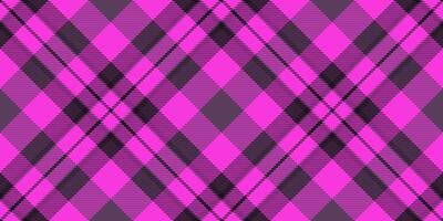 40s tartan check texture, installing seamless background fabric. Classic pattern textile plaid in magenta and purple colors. vector