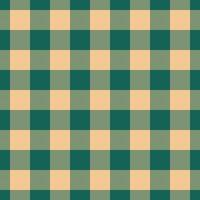 Elegant teal and beige gingham pattern. Perfect for textile design, website backgrounds, or crafting projects. This classic check evokes feelings of warmth and rustic charm. vector