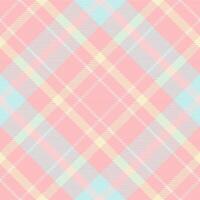 Aged pattern seamless plaid, luxury background check tartan. Frame texture textile fabric in light and pink colors. vector