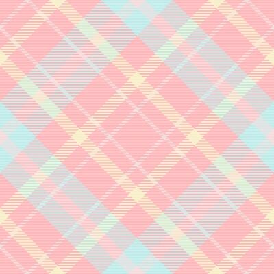 Aged pattern seamless plaid, luxury background check tartan. Frame texture textile fabric in light and pink colors.