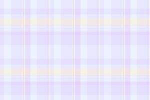 Tile textile pattern , individuality plaid check background. Yuletide seamless texture fabric tartan in lavender and white colors. vector