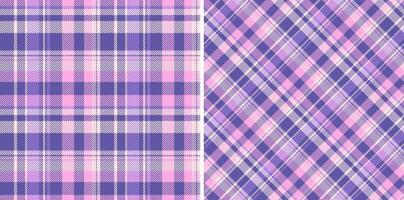 Textile fabric check of background seamless with a pattern tartan plaid texture. Set in spring colors. Everyday menswear fashion trends. vector