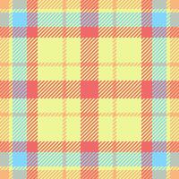 Summertime background textile , cowboy check pattern fabric. India seamless tartan texture plaid in lime and red colors. vector
