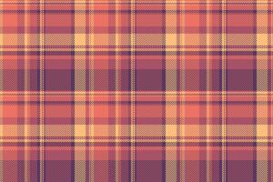 Texture textile seamless of check fabric plaid with a pattern tartan background. vector
