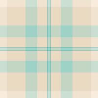 Subtle pastel plaid pattern in calming beige and teal. Perfect for backgrounds, textiles, or website design. Evokes feelings of serenity and understated elegance. vector