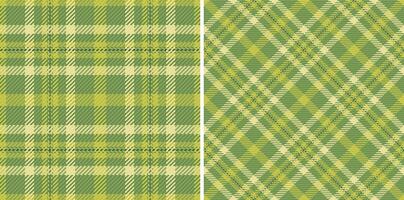 Plaid pattern background of texture seamless check with a fabric tartan textile. Set in nature colors. Fashion trends with mixed straight stripes. vector