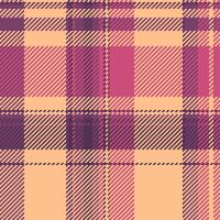 Stylish pastel pink and peach plaid pattern. Perfect for textile design, fashion, home decor, or website backgrounds. Subtle texture adds visual interest. vector