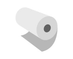 Simple, clean illustration of a roll of paper. Perfect for concepts of cleanness, renewal, or new beginnings. Use in presentations, websites, or as a simple graphic element. vector