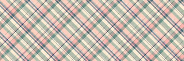 Elegant diagonal plaid pattern in soft pastel hues. Perfect for textiles, backgrounds, or website design. This charming, seamless texture evokes feelings of comfort and style. vector