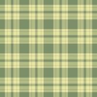Elegant sage green and pale yellow plaid pattern. Perfect for textile design, website backgrounds, or crafting projects. Subtle and sophisticated, this seamless texture adds a touch of rustic charm. vector