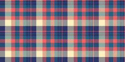 Mockup seamless plaid, trim texture pattern background. Carnival tartan fabric check textile in blue and red colors. vector