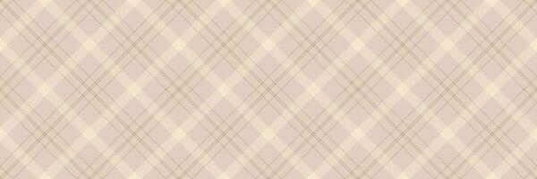Elegant neutral plaid pattern. Subtle cream and beige tones create a sophisticated, versatile background ideal for websites, packaging, or textile design. vector