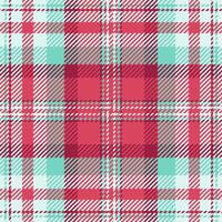 Vibrant pink and mint green plaid pattern. Perfect for textile design, fashion, or website backgrounds. Seamless repeat adds versatility to various projects. vector