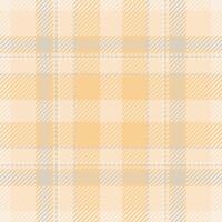Place tartan seamless texture, aged background check plaid. Design pattern fabric textile in light and amber colors. vector