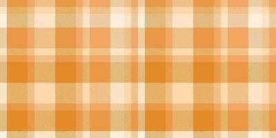 Scratch pattern seamless , harmony plaid background check. Artistic textile fabric texture tartan in orange and sandy brown colors. vector