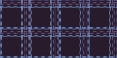 Sophisticated purple and blue plaid pattern. Perfect for textile design, website backgrounds, or fashion illustrations. This seamless texture evokes feelings of warmth and classic style. vector