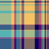 Vibrant plaid textile pattern in a cheerful color palette. Ideal for fashion, home decor, and website backgrounds. vector