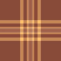 Tissue tartan textile texture, basic fabric pattern . Part check seamless background plaid in orange and red colors. vector