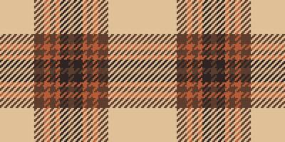 Fire tartan pattern fabric, oriental seamless texture check. Event textile background plaid in orange and dark colors. vector