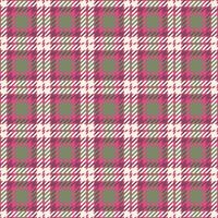 Stylish pink and green plaid pattern. Perfect for textile design, fashion, websites, or scrapbooking. Seamless repeat for versatile use. Adds a touch of classic elegance to any project. vector