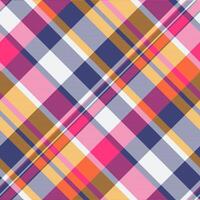 Satin check seamless , man texture plaid pattern. Indigo background tartan fabric textile in blue and white colors. vector