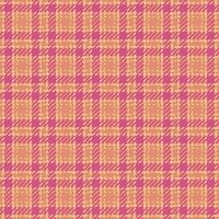 Vibrant pink and peach plaid pattern. Perfect for textile design, fashion, or website backgrounds. A seamless texture offering a warm, stylish feel. vector