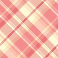 Presentation check seamless tartan, messy background plaid texture. Fibre textile pattern fabric in red and light goldenrod yellow colors. vector