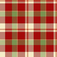Classic red, green, and cream plaid pattern. Perfect for festive designs, holiday projects, or adding a touch of rustic charm. vector