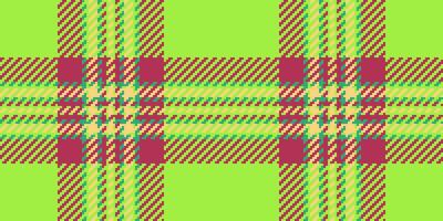 Swatch background texture textile, interior check fabric . Good tartan pattern plaid seamless in green and red colors. vector