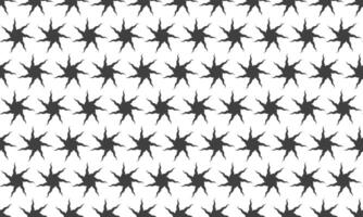 Abstract geometric seamless pattern. Stylish monochrome design with repeating stylized sun or star shapes. vector