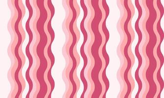 Abstract wavy stripes pattern in pink and white. Perfect for backgrounds, textiles, or packaging design. Evokes a sense of playful energy and femininity. vector