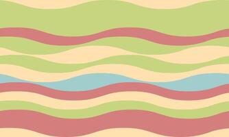Serene pastel wave pattern. Soft, flowing lines create a calming, minimalist design ideal for backgrounds, website banners, or textile prints. Evokes feelings of peace and tranquility. vector