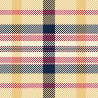 Elegant cream, pink, and navy plaid pattern. Perfect for textile design, website backgrounds, or fashionrelated projects. This timeless check design evokes feelings of warmth and sophistication. vector