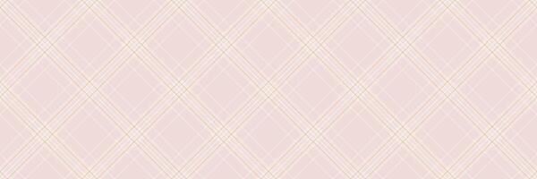 Large pattern texture plaid, fiber fabric background. Quilt textile seamless check tartan in light and ivory colors. vector