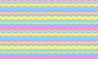 Vibrant pastel wavy stripes background. Perfect for websites, presentations, social media, or textile design. A cheerful and playful pattern ideal for adding a touch of fun and energy to any project. vector