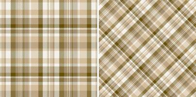 Background pattern tartan of textile fabric with a check seamless texture plaid. Set in vintage colors for messy stripe patterns in clothing. vector