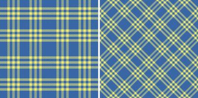 Check plaid seamless of background fabric textile with a texture pattern tartan. Set in sunset colors. Chic home decor ideas. vector