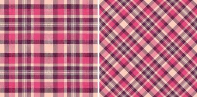 Fabric background tartan of textile plaid with a seamless pattern check texture. Set in christmas colors for seasonal holiday decorations. vector