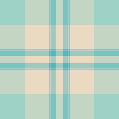 Colorful seamless fabric plaid, scratch texture check textile. Christmas ornament tartan background pattern in light and pale teal colors.