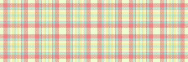 Simplicity seamless plaid check, grand textile fabric. Tough background pattern texture tartan in light and light coral colors. vector