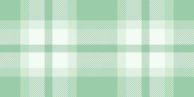 Seamless pastel green and white plaid pattern. Perfect for textile design, website backgrounds, or crafting projects. Clean, minimalist style evokes a sense of calm and serenity. vector