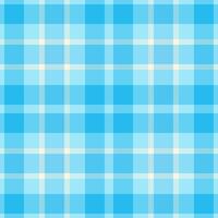 Repeating seamless fabric pattern, kind plaid background. Small texture textile tartan check in cyan and light colors. vector