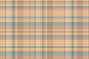 Ornate textile pattern fabric, up plaid seamless. Graph background tartan texture check in orange and pastel colors. vector