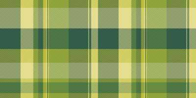 Elegant texture check fabric, aesthetic plaid pattern seamless. Business textile tartan background in mint and yellow colors. vector