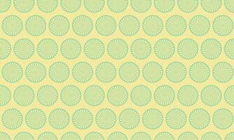 Elegant pastel green and yellow swirling circle pattern. Perfect for textile design, website backgrounds, or decorative prints. A retro-inspired, visually appealing design with a calming aesthetic. vector