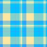Vibrant pastel blue and yellow plaid pattern. Perfect for textile design, website backgrounds, or cheerful branding. vector
