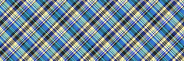 Checking fabric background seamless, magazine pattern tartan. Paisley textile texture plaid check in yellow and pastel colors. vector