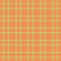 Vibrant orange and lime green plaid pattern. Perfect for textile designs, autumnal themes, or adding a touch of rustic charm to your projects. vector